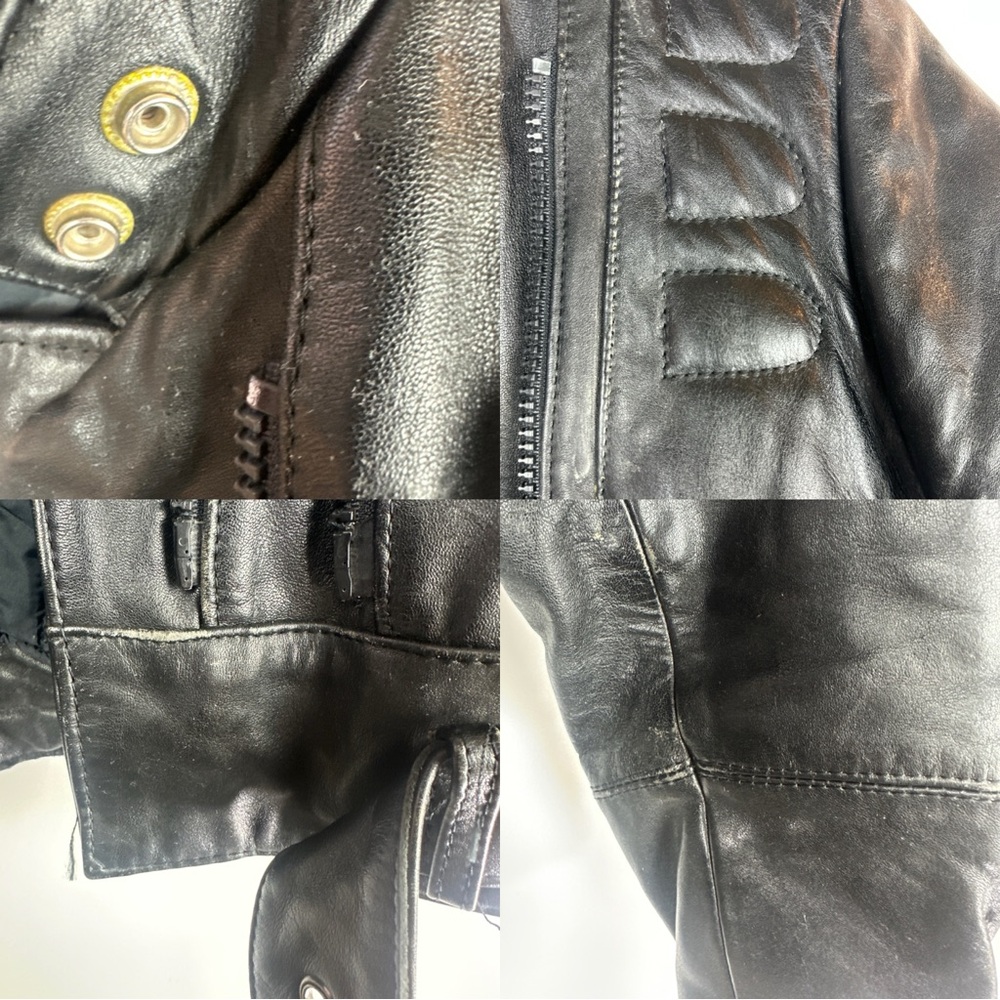 Vintage Hein Gericke x Harley Davidson Leather Motorcycle Jacket Double Zipper - Picture 15 of 16